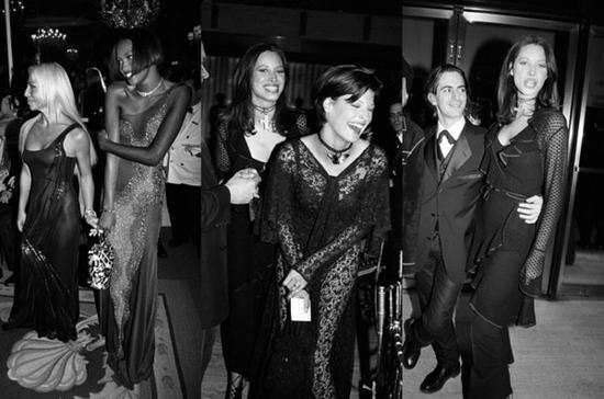 图中从左至右:Naomi Campbell、Linda Evangelista和Christy Turlington